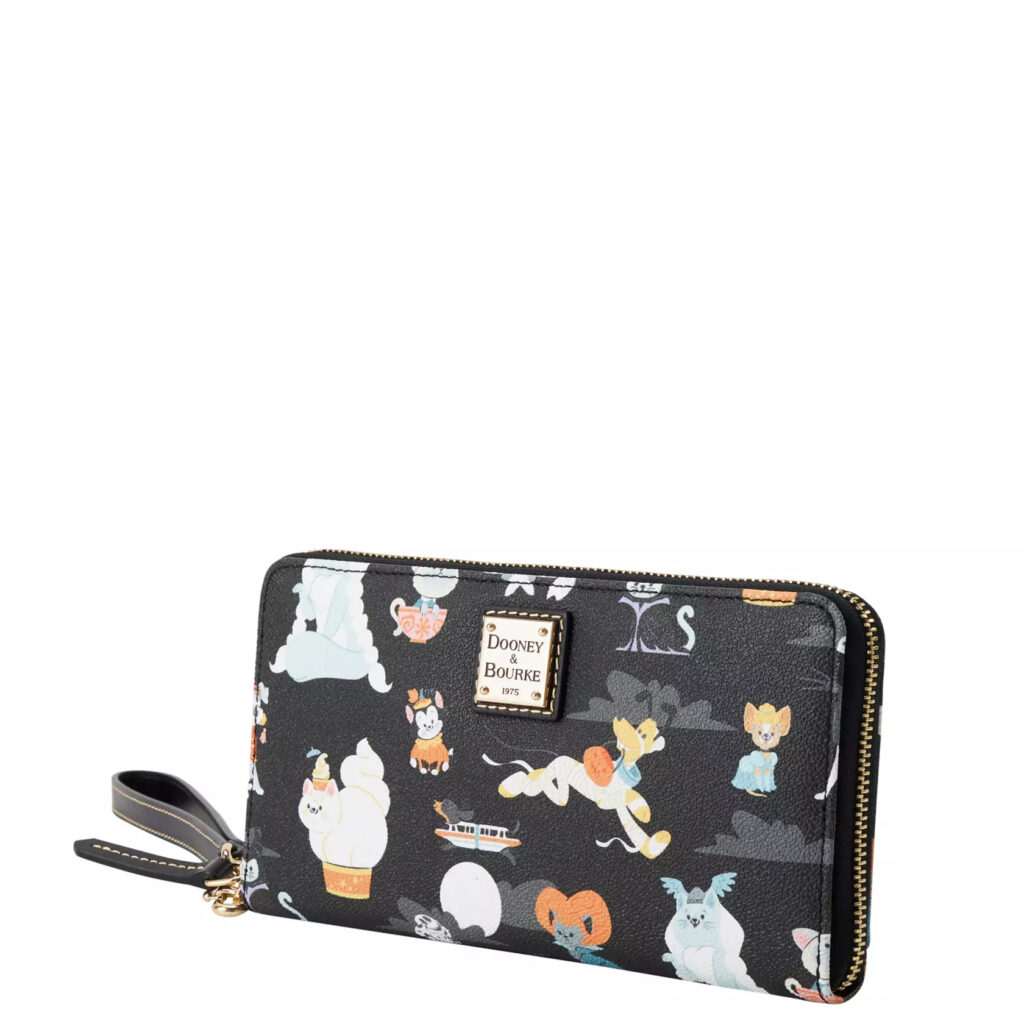 Disney Cats and Dogs Halloween Dooney & Bourke Wristlet Wallet (side)
