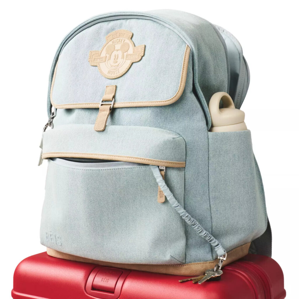 Mickey Mouse Denim Backpack by BÉIS (side)