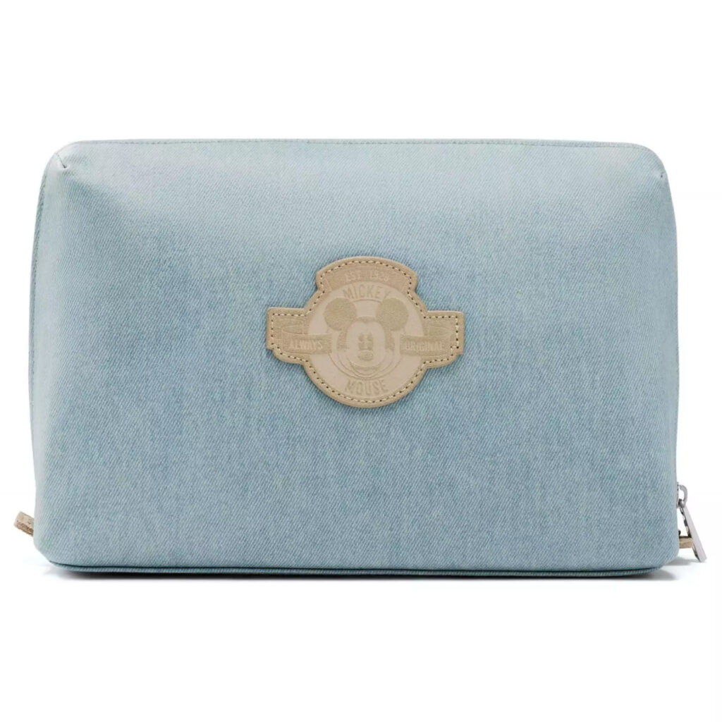 Mickey Mouse Denim Cosmetic Bag by BÉIS