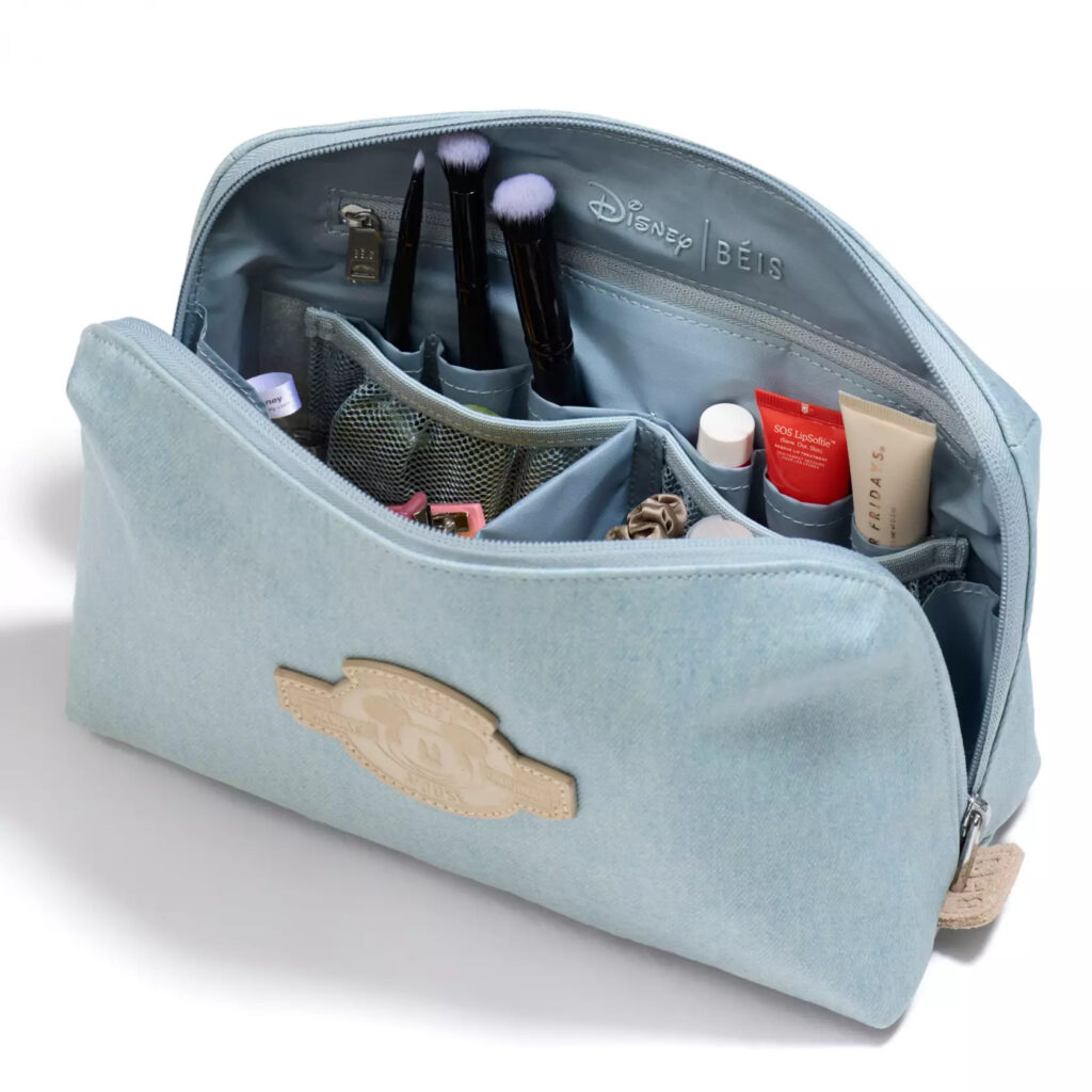 Mickey Mouse Denim Cosmetic Bag by BÉIS (interior)