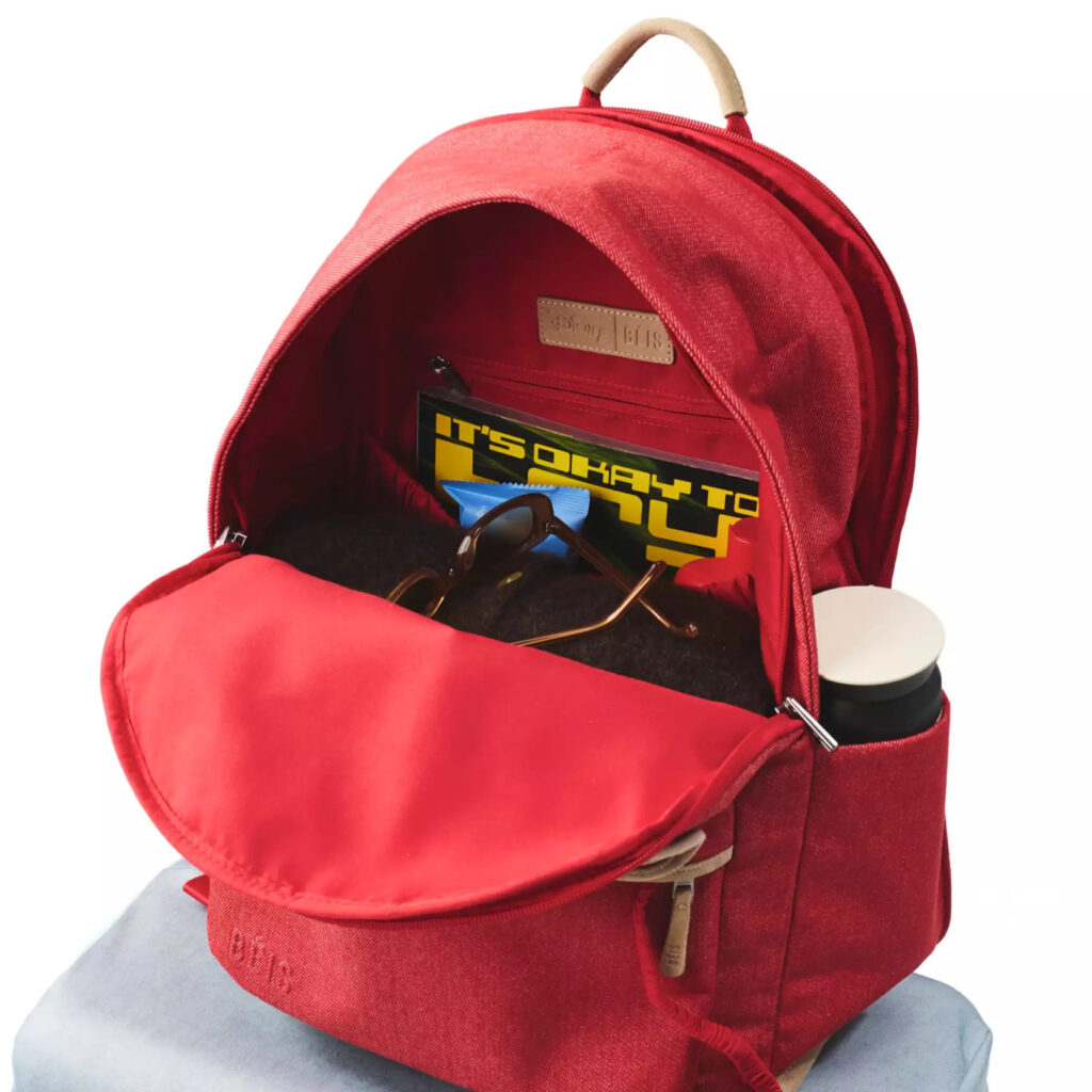 Mickey Mouse Red Backpack by BÉIS (interior)