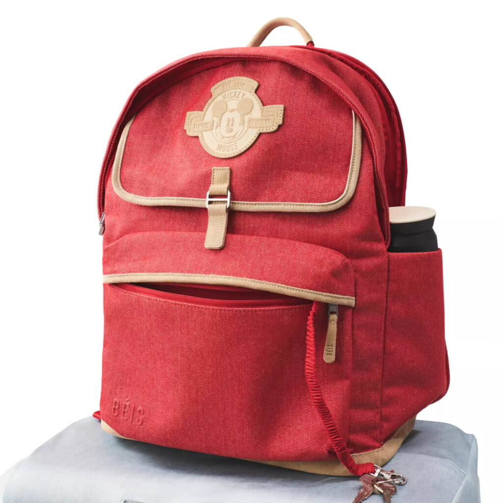 Mickey Mouse Red Backpack by BÉIS (side)