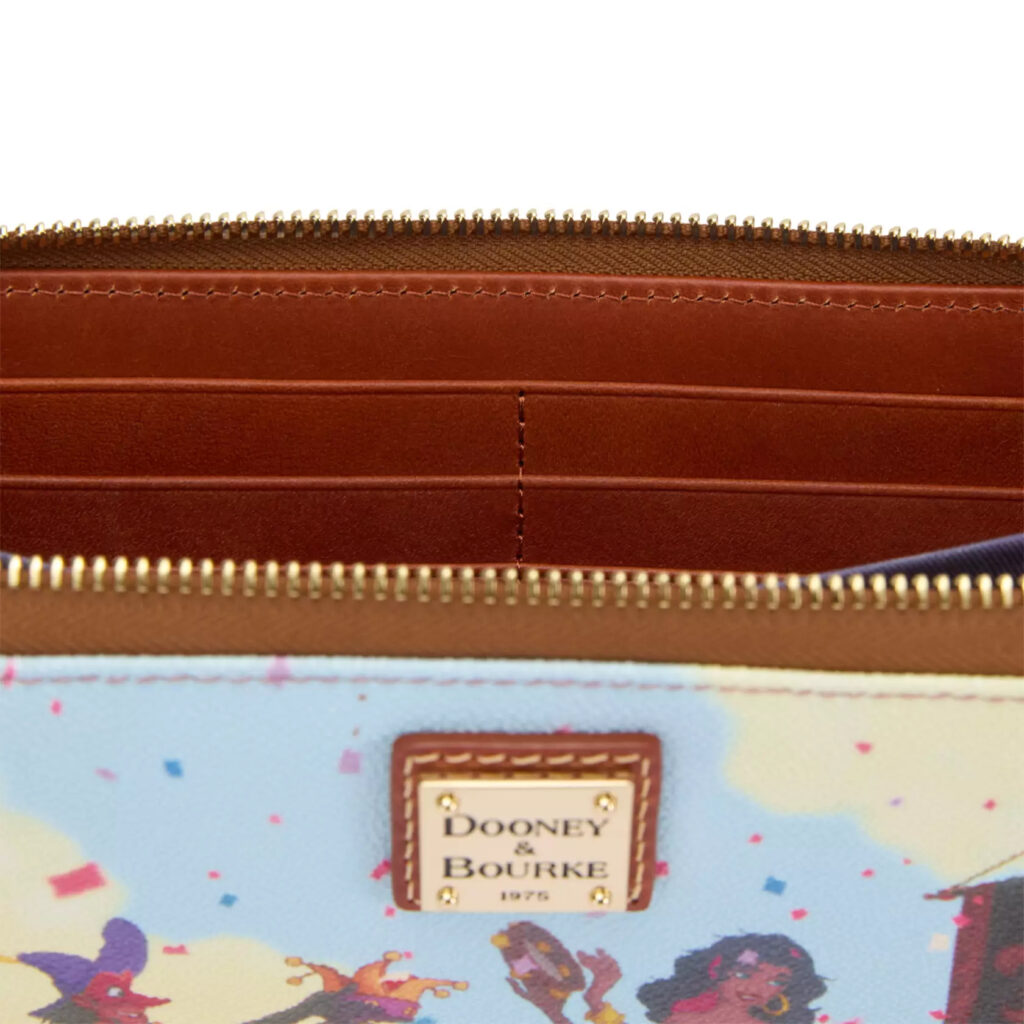 The Hunchback of Notre Dame 30th Anniversary Dooney & Bourke Wristlet Wallet (interior)