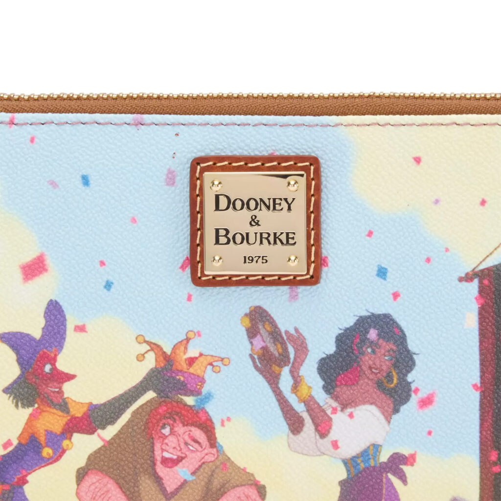 The Hunchback of Notre Dame 30th Anniversary Dooney & Bourke Wristlet Wallet (label)