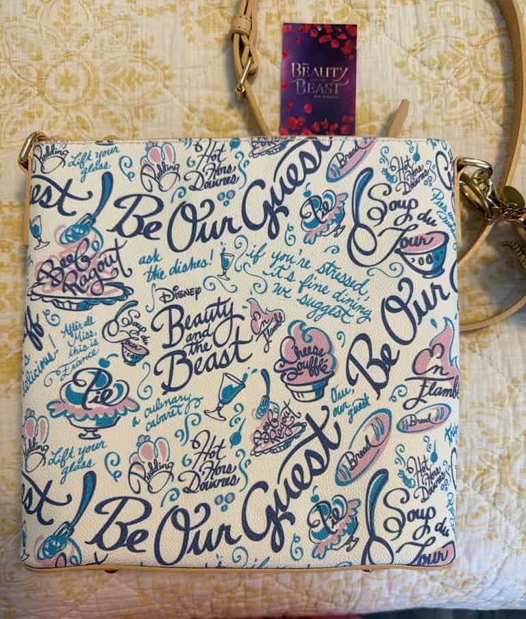 Beauty and the Beast Musical Crossbody Bag by Disney Dooney & Bourke (back) Beauty and the Beast Musical Crossbody Bag by Disney Dooney & Bourke (back)