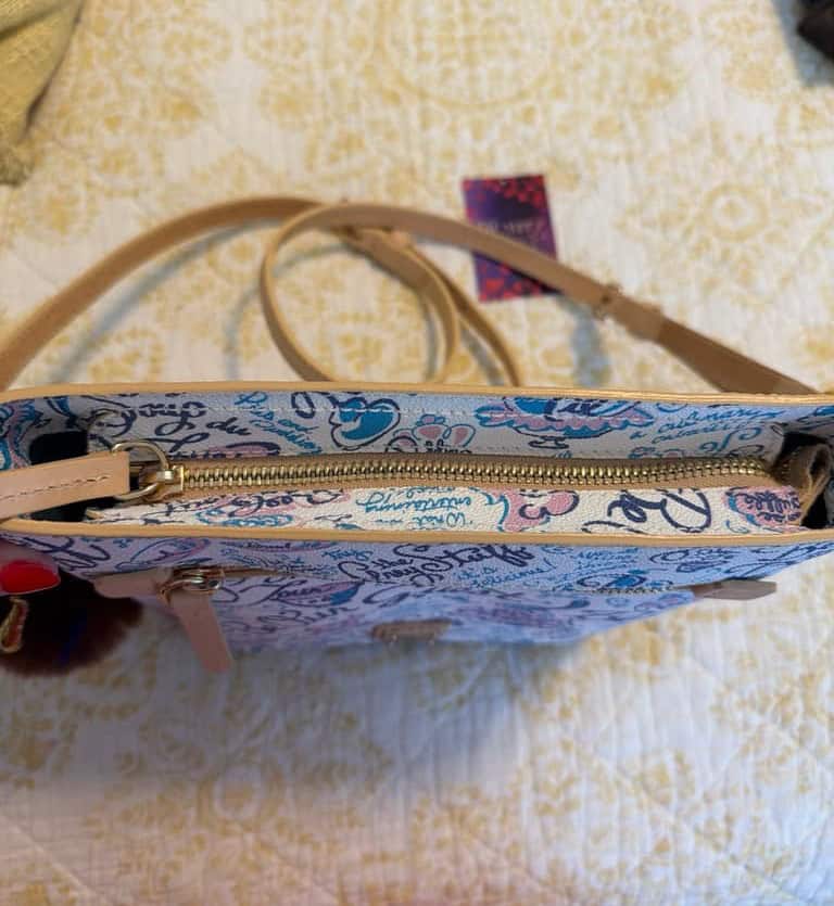 Beauty and the Beast Musical Crossbody Bag by Disney Dooney & Bourke (zipper closure) Beauty and the Beast Musical Crossbody Bag by Disney Dooney & Bourke (zipper closure)