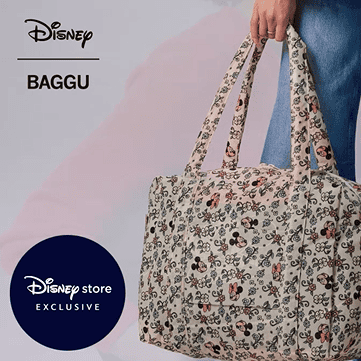 Mickey and Minnie Mouse Floral Carry-On Bag by Baggu