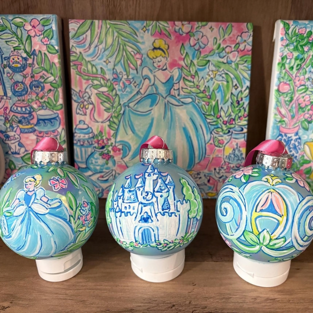 Cinderella Hand Painted Ornaments