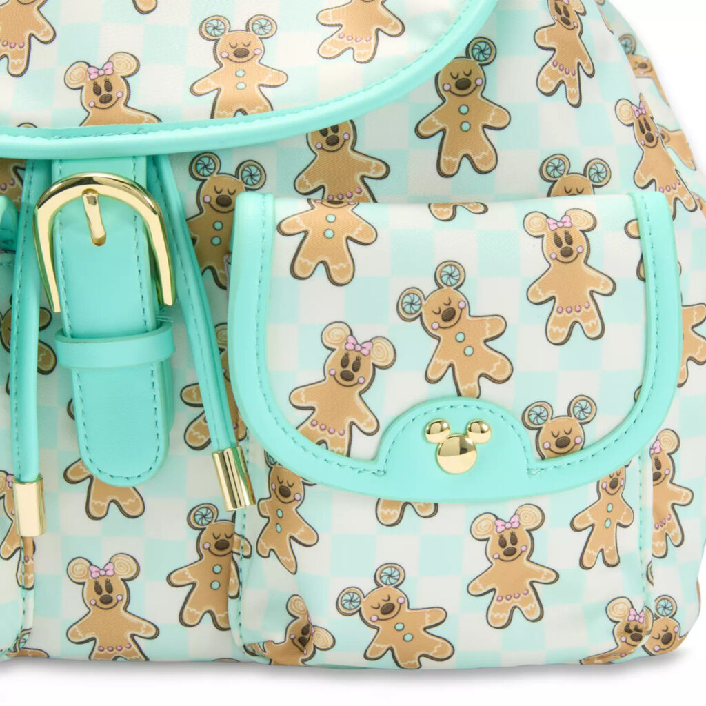 Mickey and Minnie Mouse Gingerbread Backpack by Stoney Clover Lane (front pocket)