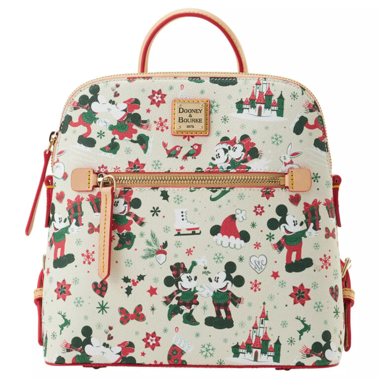 Mickey and Minnie Mouse Holiday Dooney & Bourke Backpack – Exclusive