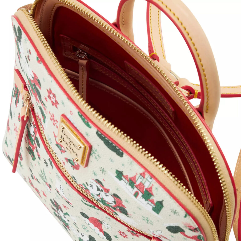 Mickey and Minnie Mouse Holiday Dooney & Bourke Backpack – Exclusive (interior) Mickey and Minnie Mouse Holiday Dooney & Bourke Backpack – Exclusive (interior)