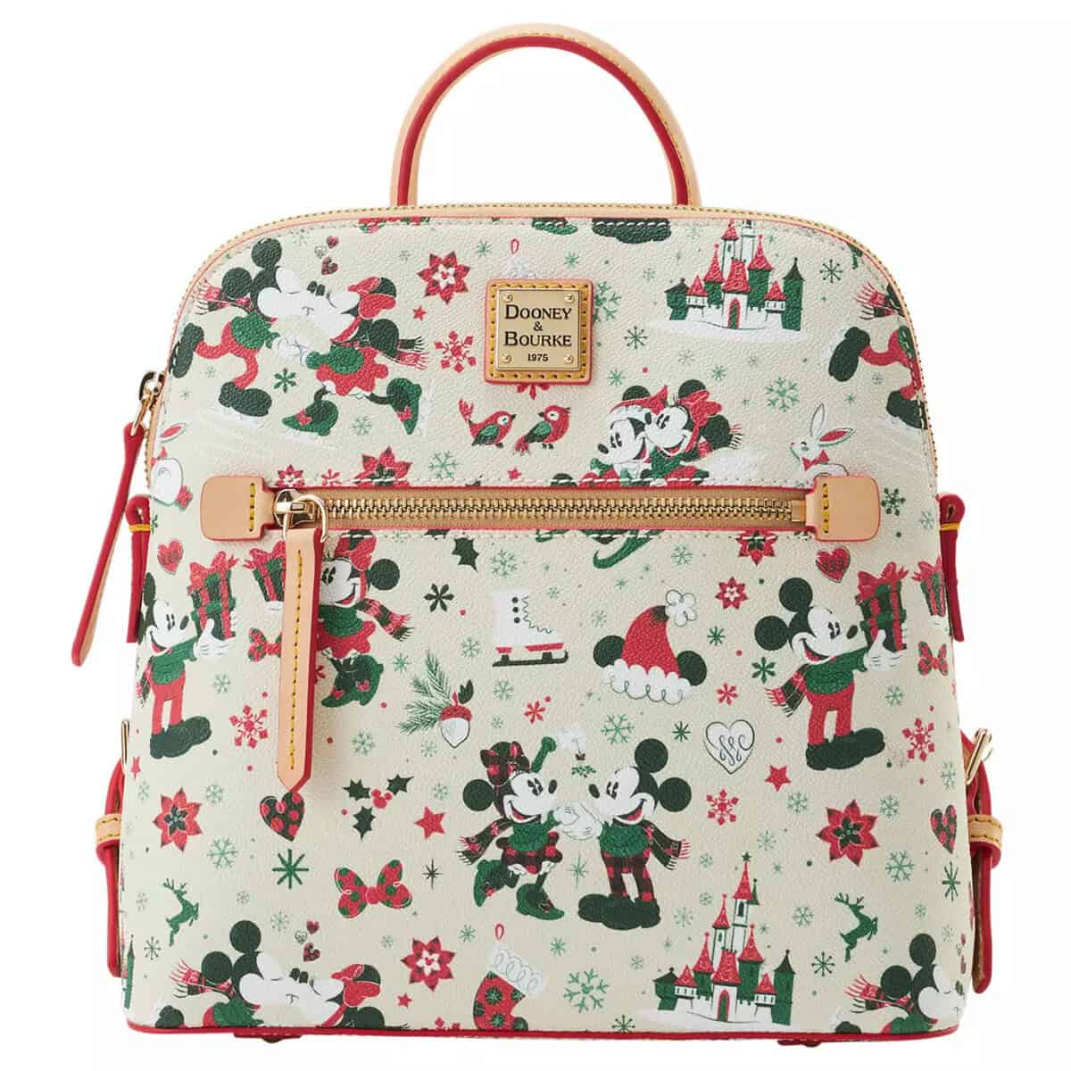 Mickey and Minnie Mouse Holiday Dooney & Bourke Backpack – Exclusive