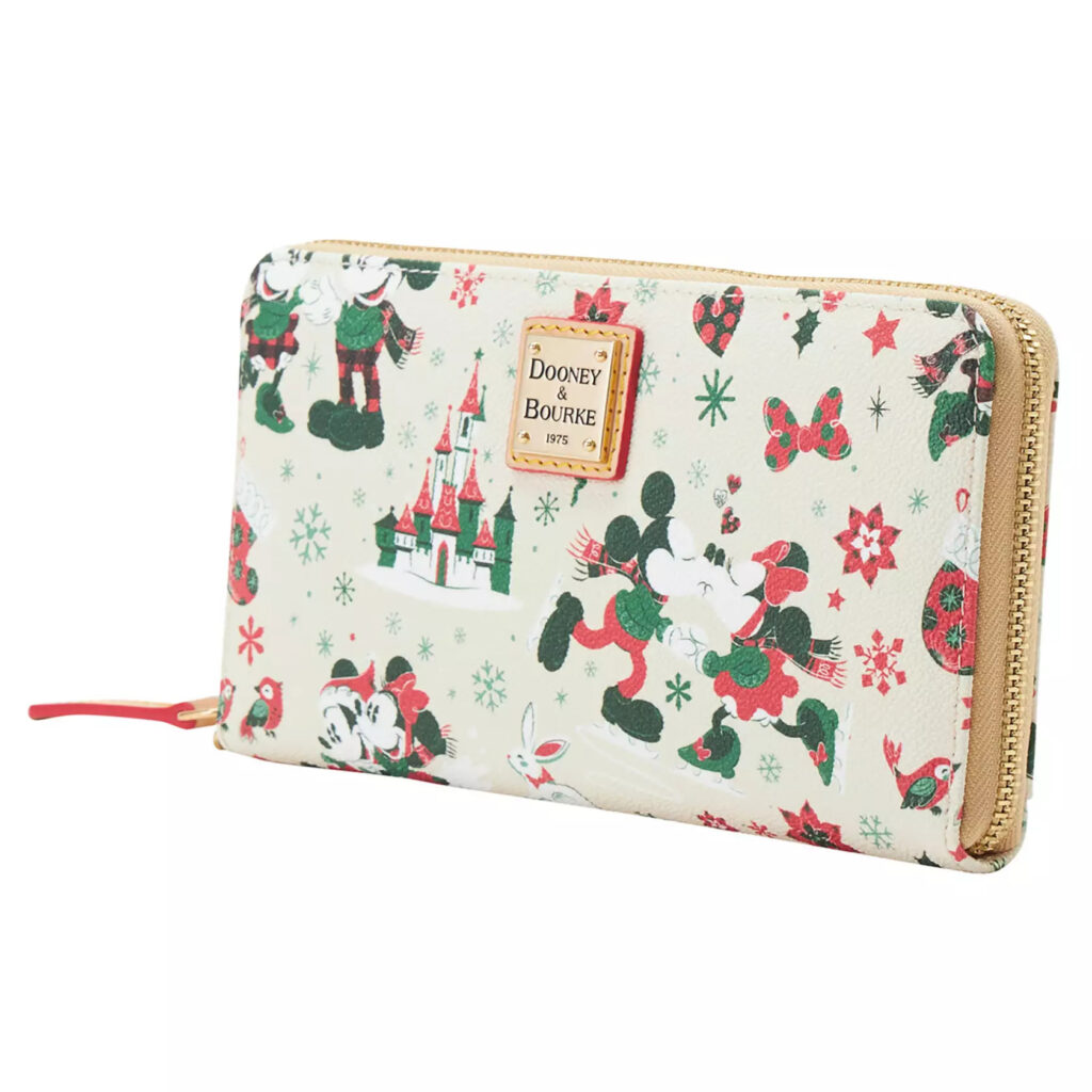 Mickey and Minnie Mouse Holiday Dooney & Bourke Wristlet Wallet – Exclusive (side) Mickey and Minnie Mouse Holiday Dooney & Bourke Wristlet Wallet – Exclusive (side)
