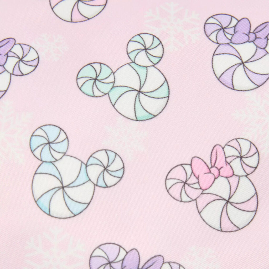 Mickey and Minnie Mouse Icon Peppermint Swirls Jumbo Hip Pack by Stoney Clover Lane (close up)
